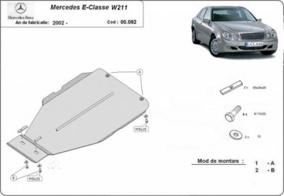 Scut metalic cutie de viteze automata Mercedes E-Class W211 2002-2009 foto