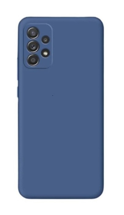 Husa din silicon compatibila cu Samsung Galaxy A33 5G silk touch, Navy Blue