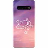 Husa silicon personalizata pentru Samsung Galaxy S10, Galaxy Heart