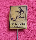 Insigna fotbal-interbelica-Cupa Balcanica 03.-11.06.1933 (Romania)