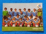 Foto - tip carte postala fotbal - Echipa Nationala a FRANTEI (inaintea meciului cu VFB Stuttgart 1981)