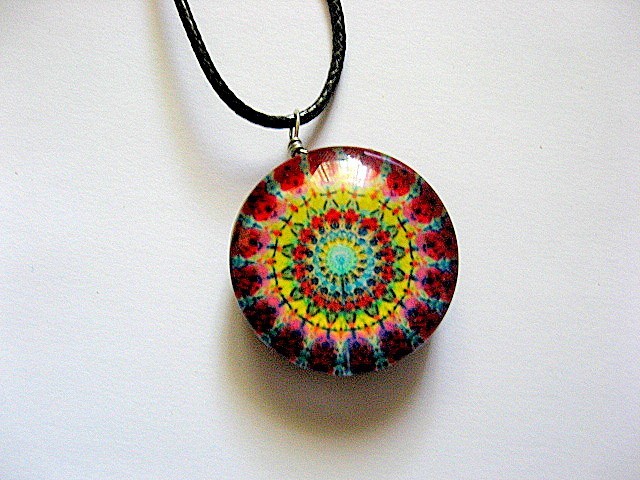 colier mandala din sticla 52469
