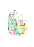 Cumpara ieftin Sticker decorativ Bauturi Happy Easter, Multicolor, 75 cm, 3680ST, Oem