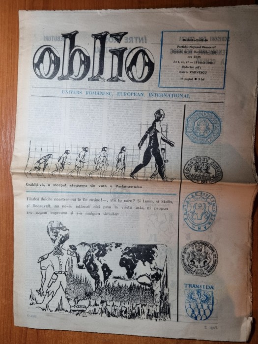 oblio 18 iunie 1990