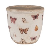 Cumpara ieftin Set 2 ghivece flori ceramica Fluturasi 11x10 cm