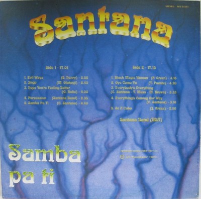 disc vinil rusesc Santana &amp;ndash; Samba Pa Ti foto