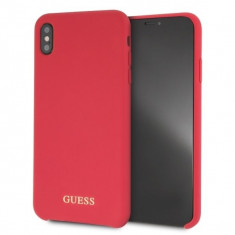 Husa Guess GUHCI65LSGLRE iPhone XS Max Red Silicon foto