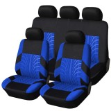 Cumpara ieftin Set Huse Scaune Auto RoGroup Mesh, cu fermoare pentru bancheta rabatabila, 9 Bucati, culoare negru si albastru