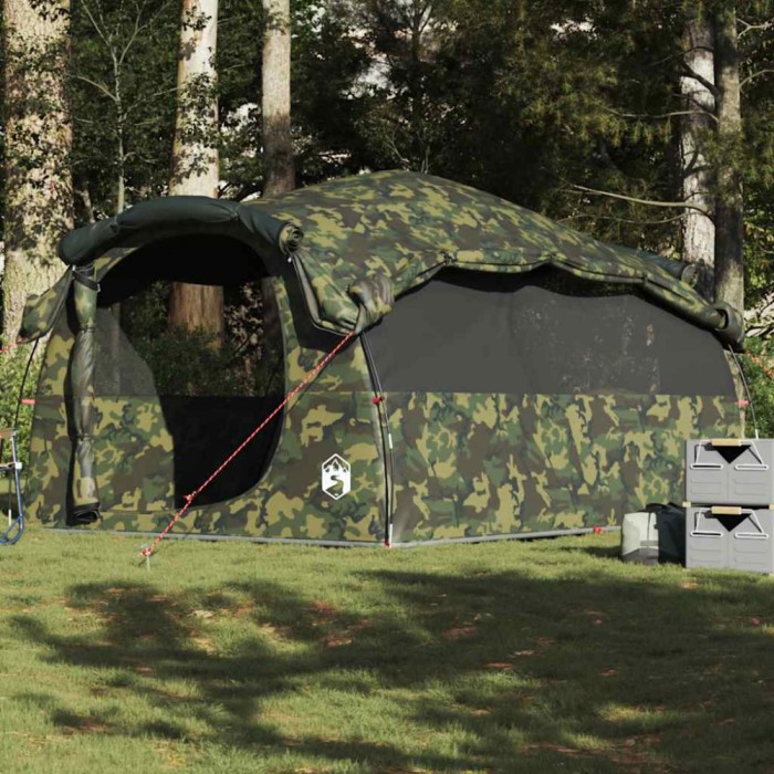 Gossi cort de familie tunel pentru 6 persoane, camuflaj, impermeabil