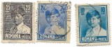 Mihai I, format mare, cu filigran (uzuale), 1928 - serie completa, obliterata, Regi, Stampilat