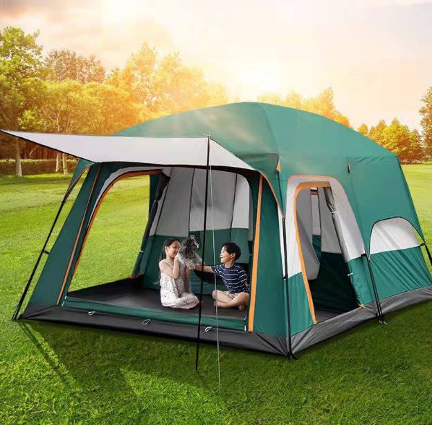 Cort de camping înalt pentru 4 persoane, spațiu confortabil | arhiva  Okazii.ro
