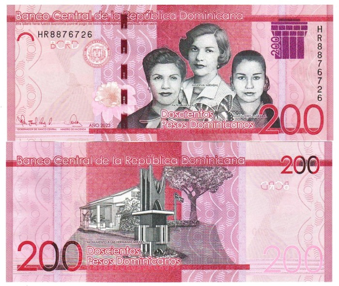 Republica Dominicana 200 Pesos 2023 P-191 UNC