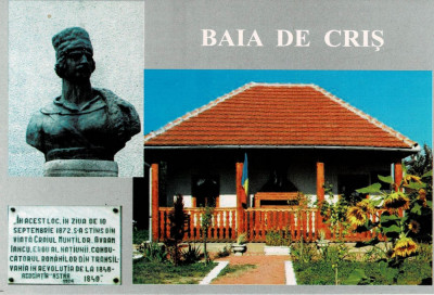 Carte postala CP HD065 Hunedoara - Baia de Cris - Casa Muzeu Avram Iancu foto