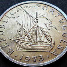 Moneda 10 ESCUDOS - PORTUGALIA, anul 1973 *cod 2796 = A.UNC