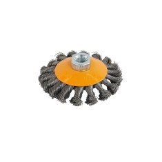 Perie de sarma conica cu noduri ROTOR 100mm M14 Innovative ReliableTools