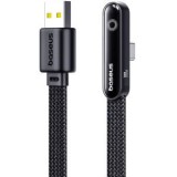 Cablu alimentare si date Baseus MVP, Fast Charging Data Cable pt. smartphone, USB la USB Type-C 100W, braided, 1m, negru