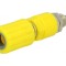 Conector banană 4mm soclu 36A 30VAC 60VDC &Oslash;6mm galben