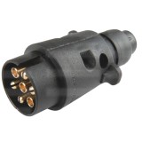 Stecher 7 pini Herth+Buss - 12V, Mufa Tip N (ISO 1724, Corp Plastic)