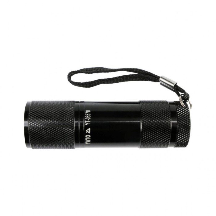 Lanterna cu led, 9 led, negru Yato YT-08570
