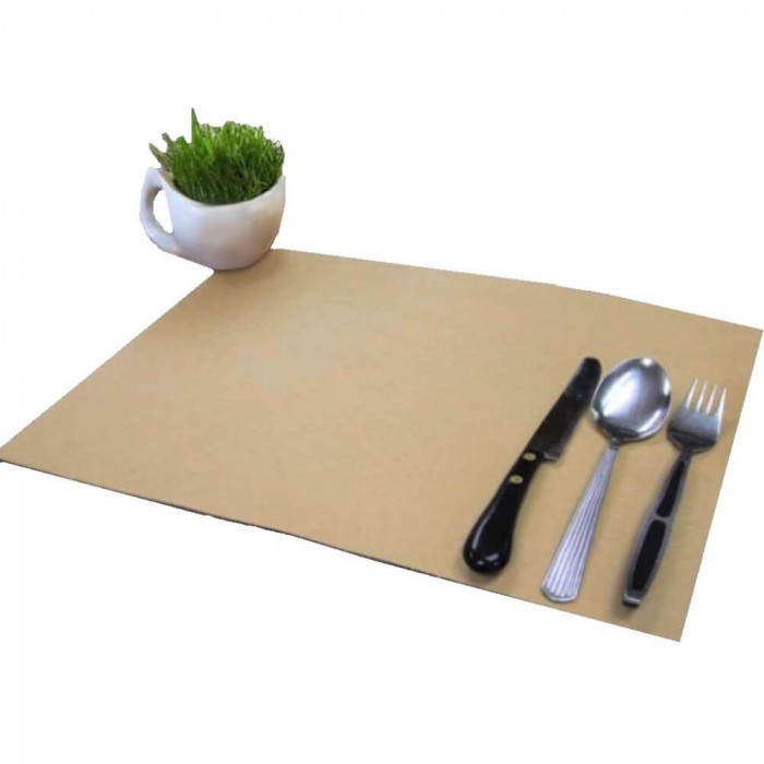 Napron Hartie de Tava Natur, &plusmn; 1000 Coli/Bax, 27x40 cm, 70 gm&sup2;, Suport pentru Farfurii, Naproane Masa Calitative, Bax de Naproane, Naproane de Hartie