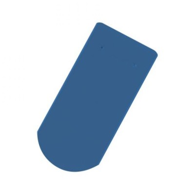 Tiglele ceramice Tondach Solzi cu taietura semicirculara albastru foto