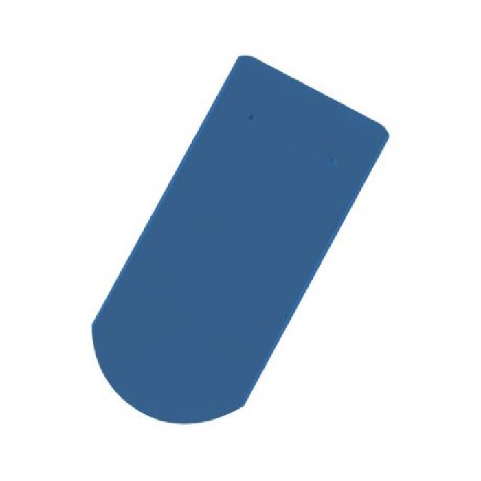 Tiglele ceramice Tondach Solzi cu taietura semicirculara albastru