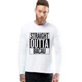 Bluza barbati alba - Straight Outta Bacau - XL