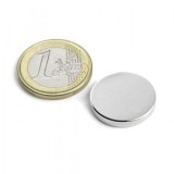 Magnet Neodim Puternic Disc 20x3mm N45, 4.3kg - Fixare Metal, Mobilier, Bormasina