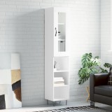 Cumpara ieftin Dulap &icirc;nalt, alb extralucios, 34,5x34x180 cm, lemn prelucrat