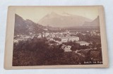 CVD - Poza veche anii 1900 - fotografie pe carton, peisaj montan - Ansicht von Raga