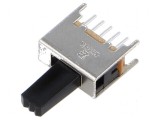 Comutator glisant DPDT 0,3A/125VAC ON-ON THT 2 poziții