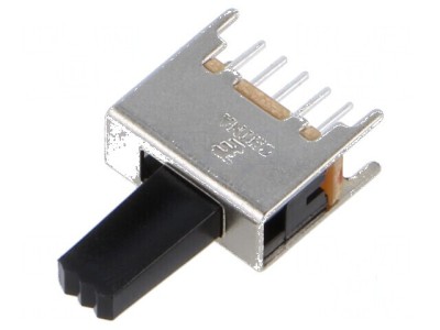 Comutator glisant DPDT 0,3A/125VAC ON-ON THT 2 poziții foto