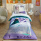 Lenjerie de pat pentru copii TAC, Bumbac 100%, 3 piese, Frozen 2 Crystal