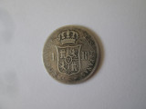 Rară! Spania 4 Reales 1863 Isabel II argint 900