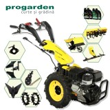 Pachet motocultor ProGarden Campo U16E 14 CP cu freza, bara cosire si pluguri