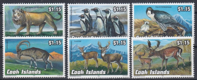 Cook Islands 1992 - FAUNA DIVERSA - Serie 6 val.- MNH - Michel 12 Eur. foto