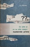 Ce știm și ce nu știm despre numerele prime - W. Sierpinski (1966, Stiintifica) Matematica, carte veche
