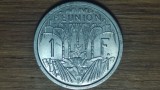 Cumpara ieftin Reunion - moneda coloniala rara - 1 franc 1964 UNC - bufnita - foarte greu de gasit!