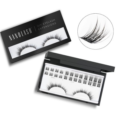 Gene false &amp;icirc;n cluster pentru aplicare DIY acasă Nanolash DIVINE 36 buc foto