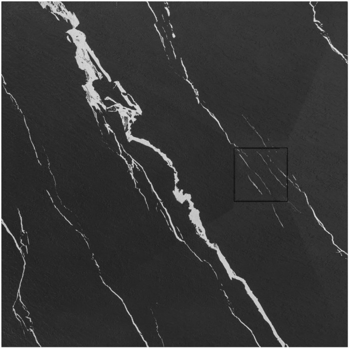 Cada de duș Magnum CARRARA BLACK 90x90
