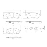 Placute frana Ford Ranger 04.11-, Ranger Crew Cab Pickup 03.22-, Ranger Extended Cab Pickup 03.22-, Ranger Standard Cab Pickup 03.22-, Fata, Brembo