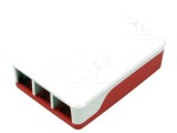Carcasa Raspberry Pi 4 Albă și Roșie - Accesorii