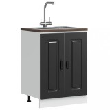 vidaXL Dulap de bază pentru chiuvetă &bdquo;Kalmar&rdquo; Negru lemn de prelucrare