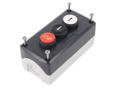 Casetă de comandă Harmony XB5 cu 3 butoane IP66 plastic