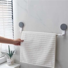 Suport Prosop Pentru Baie Sau Bucatarie Fixare Ferma Ventuze Cu Adeziv