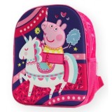 Ghiozdan 3D Peppa Pig Si Unicornul, 32 cm pentru gradinita sau cresa