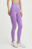 Under Armour leggins de antrenament Motion culoarea violet, neted