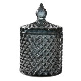 Cumpara ieftin Borcan sticla gri &Oslash; 9x14 cm