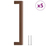 Cumpara ieftin Manere de dulap, 5 buc., bronz, 192 mm, otel inoxidabil
