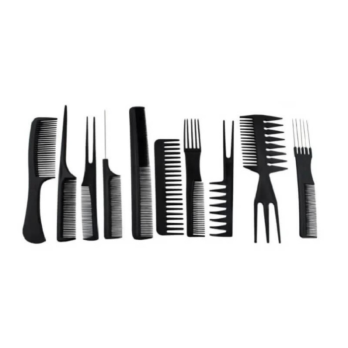 Set 10 piepteni de frizerie